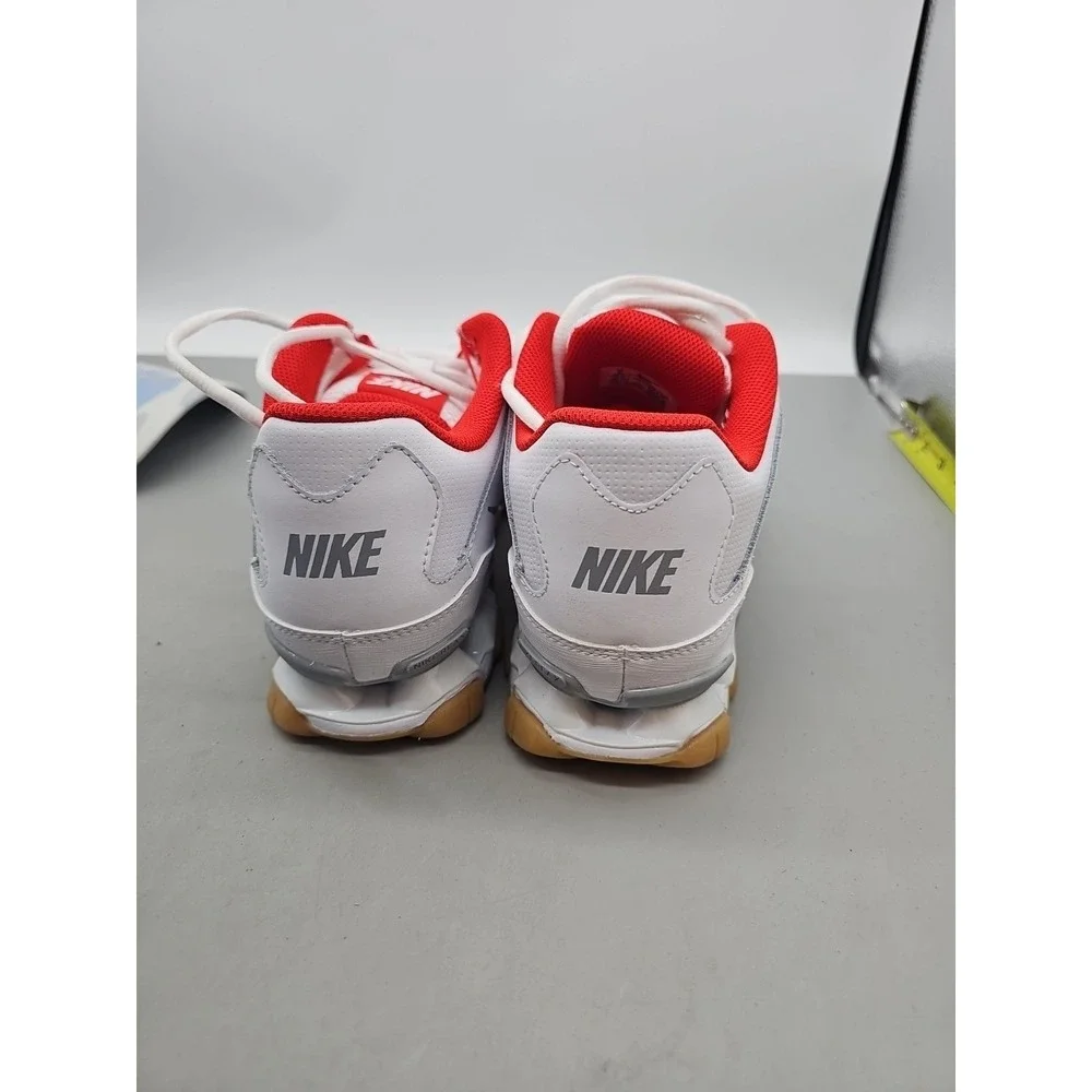 Nike Reax 8 TR Mesh White/Wolf Grey/Red 621716-103 Mens‎ 9 New